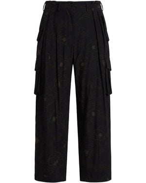 Dries Van Noten Pants Silk - Black
