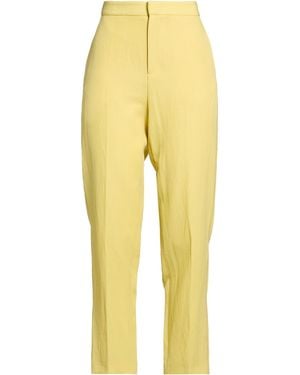 Fabiana Filippi Trousers Virgin Wool, Linen, Viscose, Ecobrass - Yellow