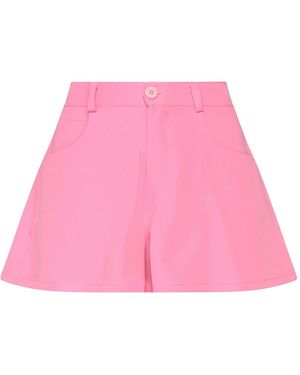 VANESSA SCOTT Fuchsia Shorts & Bermuda Shorts Polyester, Elastane - Pink