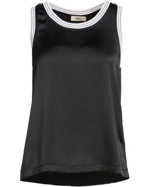 Herno Tank Top Polyester, Viscose - Black