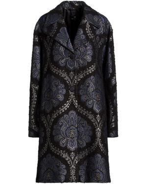 Etro Midnight Coat Polyester, Acrylic, Wool, Metal Fiber, Polyamide - Black