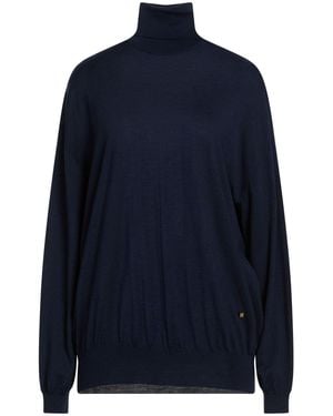 Moschino Turtleneck Virgin Wool, Silk - Blue