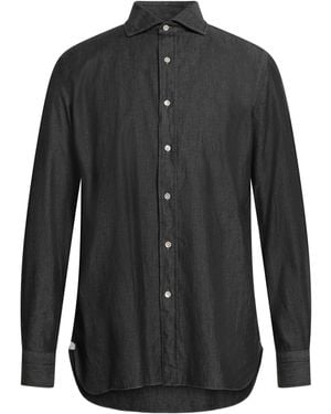 Luigi Borrelli Napoli Camisa Vaquera - Negro