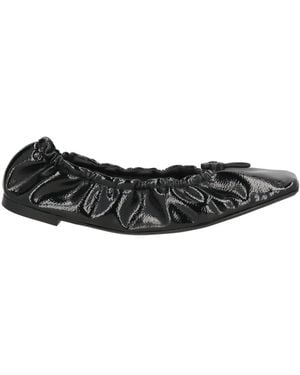Cecilie Bahnsen Ballet Flats Textile Fibres - Black