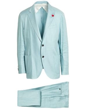 Lardini Suit Linen, Viscose, Elastane - Blue