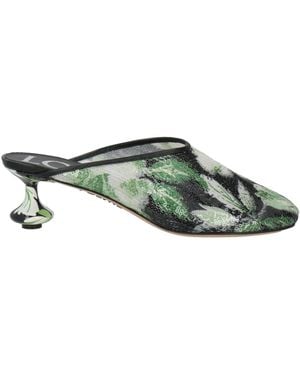 Loewe Mules & Clogs Textile Fibers - Green