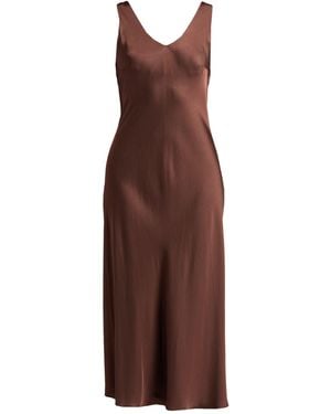 CROCHÈ Midi-Kleid - Braun