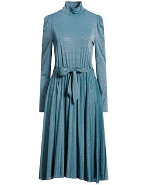 Toy G. Deep Midi Dress Viscose, Polyester, Elastane - Blue