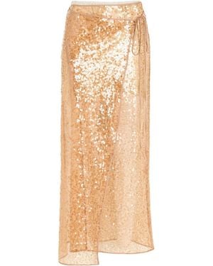 Alysi Maxi Skirts - Natural