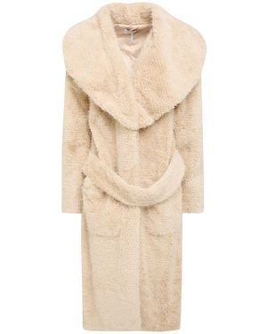 One Teaspoon Shearling- & Kunstfell - Natur