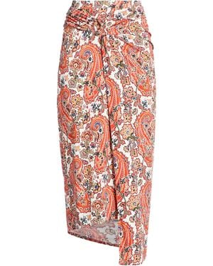 Rabanne Midi Skirt Viscose, Elastane - White