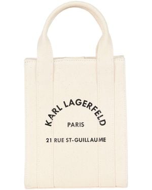 KARL LAGERFELD Handbag Recycled Cotton, Cotton - Natural