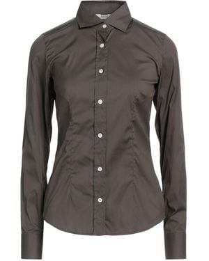 Barba Napoli Military Shirt Cotton, Polyamide, Elastane - Black