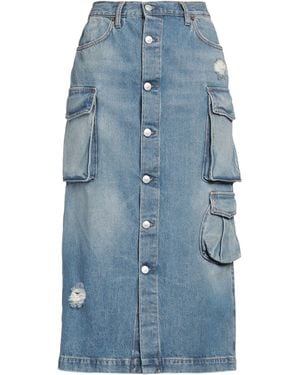 People Denim Skirt Cotton - Blue