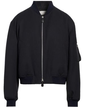 Jil Sander Jacket Wool, Ovine Leather - Black