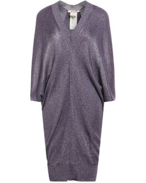 Roberto Cavalli Mini Dress Viscose, Wool, Metal, Polyester - Purple