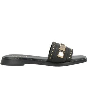 Replay Sandals Textile Fibers - Black
