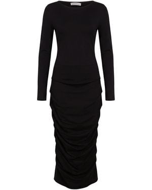 Nostrasantissima Maxi Dress Cotton, Elastane - Black