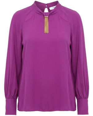 SIMONA CORSELLINI Top Acetate, Silk - Purple