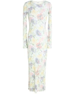 Loewe Light Maxi Dress Silk, Cotton - White