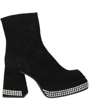Ras Ankle Boots Leather - Black