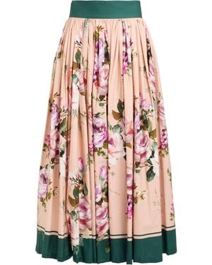 Dolce & Gabbana Maxi Skirt Cotton - Pink