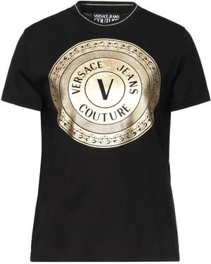 Versace Jeans Couture T-Shirt Cotton, Polyester, Polyamide, Elastane - Black