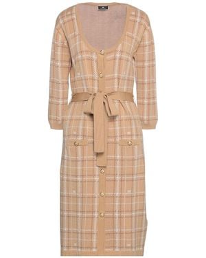 Elisabetta Franchi Midi Dress - Natural