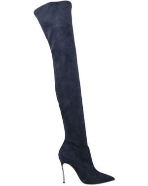 Casadei Midnight Boot Textile Fibres - Blue