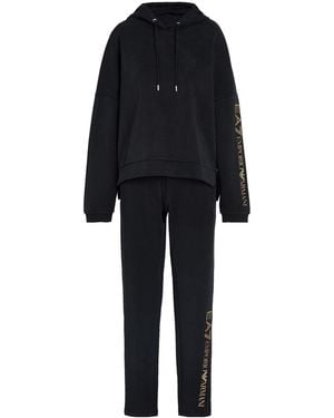 EA7 Tracksuit Polyester, Modal, Elastane - Black