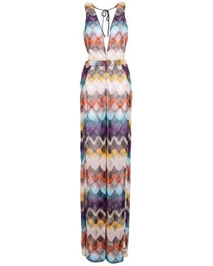 Missoni Jumpsuit Viscose, Metallic Fiber, Polyamide - White