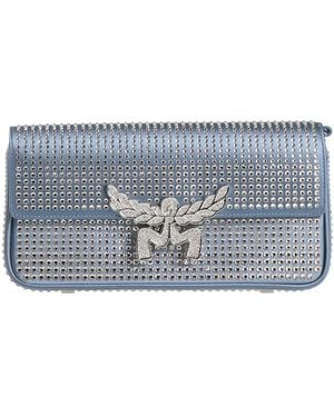 MCM Light Clutch Textile Fibers - Blue