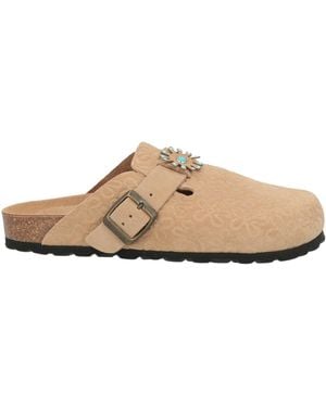 Taji Camel Mules & Clogs Leather - Natural