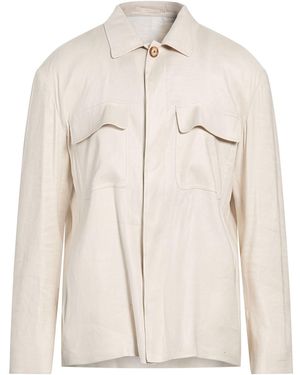 Lardini Jacket Linen, Viscose, Elastane - Natural