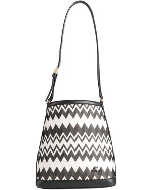 Missoni Shoulder Bag Textile Fibres, Leather - White