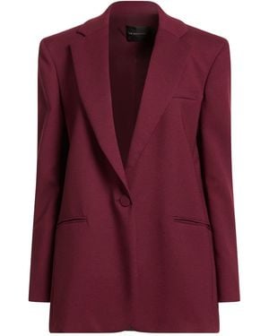 ANDAMANE Burgundy Blazer Polyester - Purple