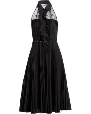ERMANNO FIRENZE Midi Dress Polyester, Cotton - Black