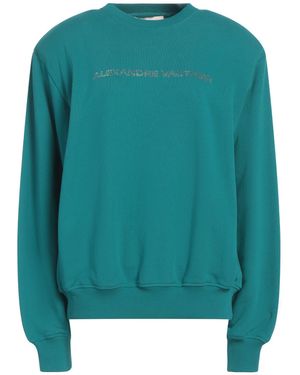 Alexandre Vauthier Emerald Sweatshirt Cotton, Elastane, Glass - Green