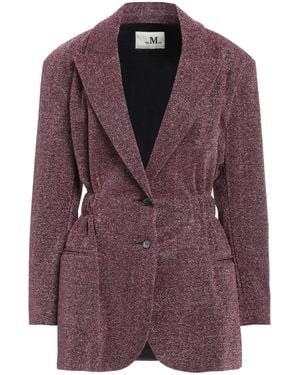 THE M.. Blazer Polyester, Polyamide, Metallic Fibre - Purple