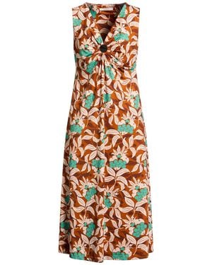 Maliparmi Midi Dress Polyester, Elastane - White