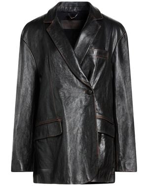 Giorgio Brato Dark Blazer Leather - Black
