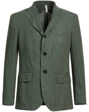 120% Lino Dark Blazer Linen - Green