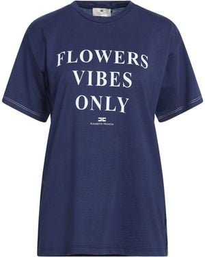 Elisabetta Franchi T-Shirts - Blue