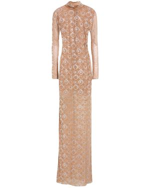 The New Arrivals Ilkyaz Ozel Camel Maxi Dress Pes - Natural