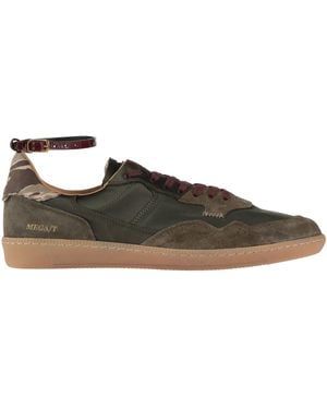 HIDNANDER Sneakers Leather, Textile Fibers - Green