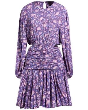 Maje Mini Dress Viscose - Purple