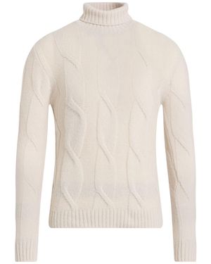 Eleventy Turtleneck Cashmere, Silk, Polyester - White