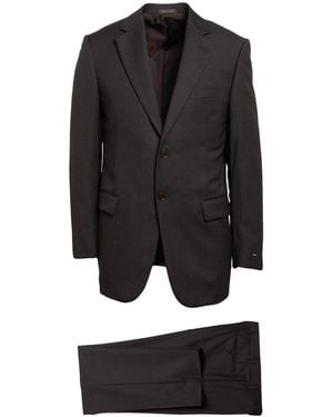 Pal Zileri Dark Suit Virgin Wool - Black