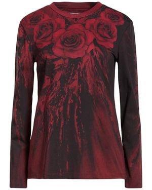 Alberta Ferretti Burgundy T-Shirt Cotton - Red