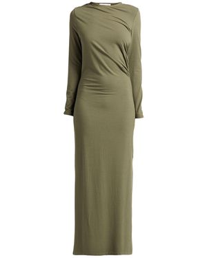 Caractere Maxi Dress Viscose, Wool, Elastane - Green